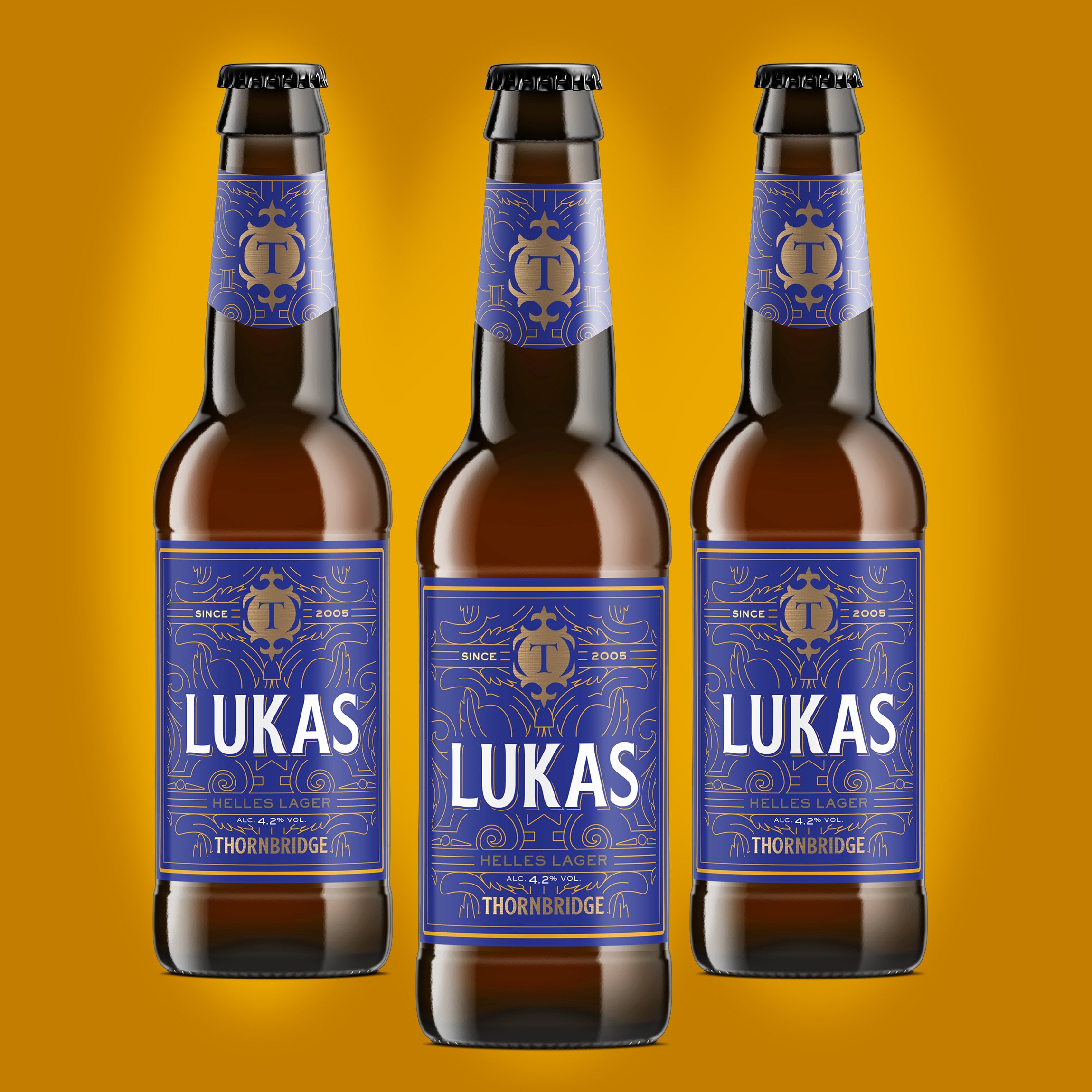 Lukas , 4.2% Helles Lager (gluten Free) 12 X 330ml Bottles