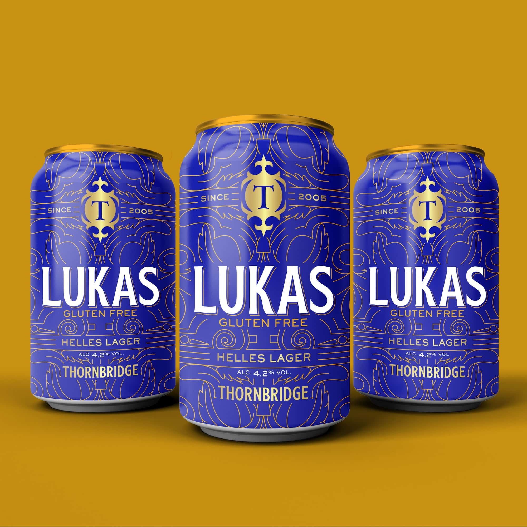 Lukas, 4.2% Helles Lager (gluten Free) 12x330ml Cans