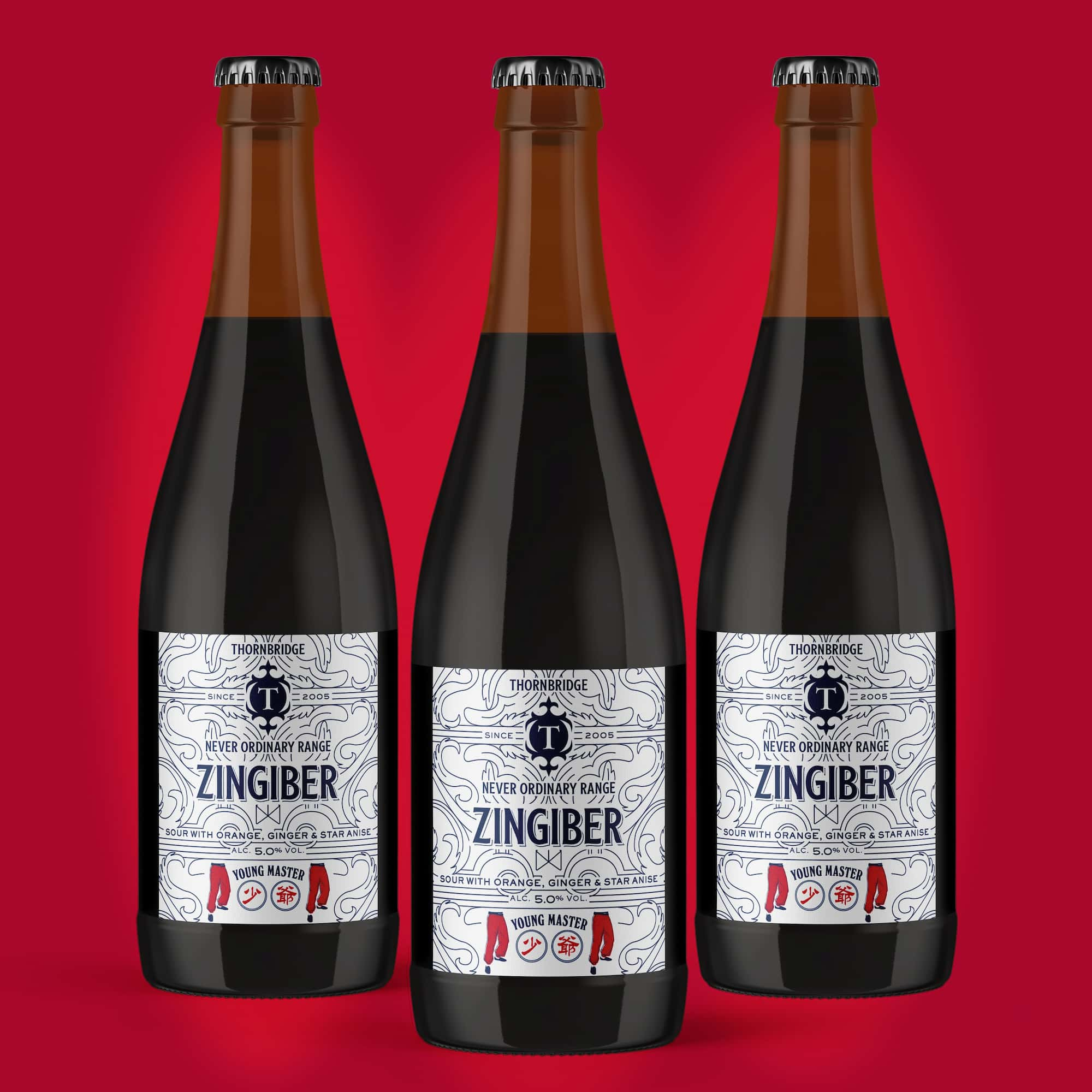 Thornbridge X Young Master Brewery - Zingiber  5% Sour With Orange  GingerandStar Anise 12 X 375ml Bottles