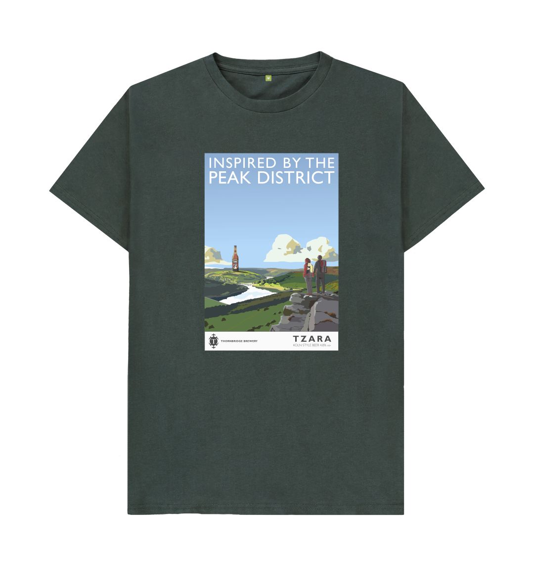 Tzara Inspired By The Peak District Retro T Shirt