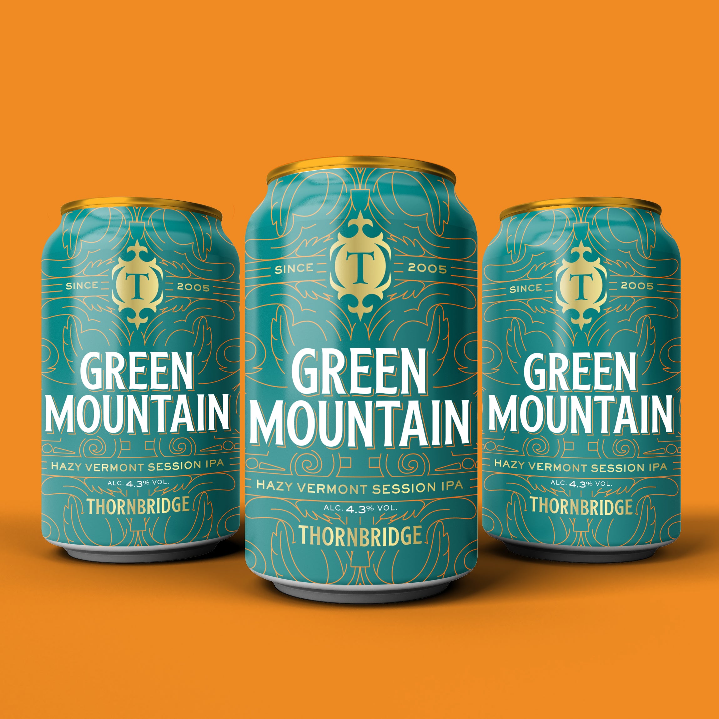 Green Mountain, 4.3% Hazy Session Ipa 12 X 330ml Cans