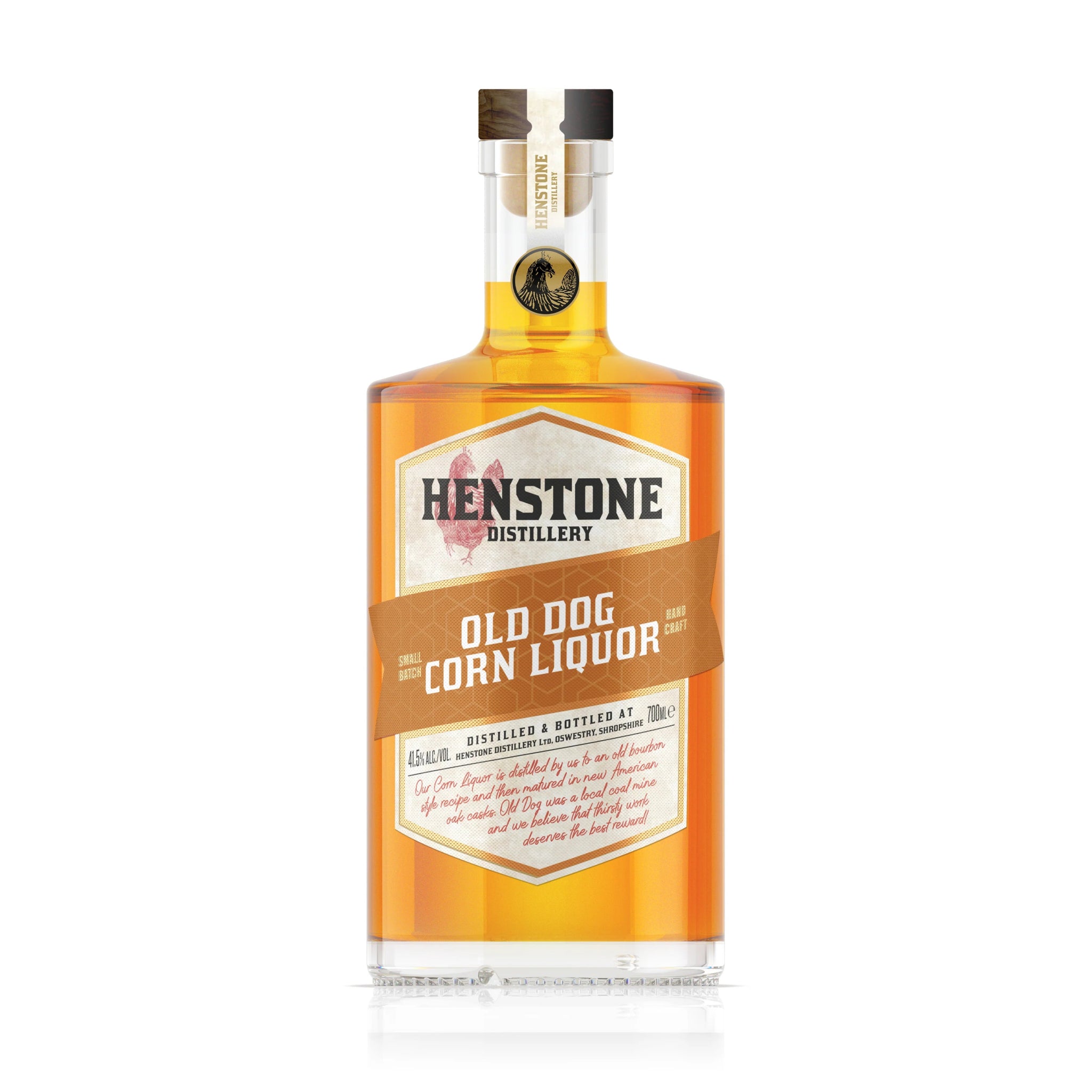 Henstone Distillery Old Dog Corn Liquor  70cl