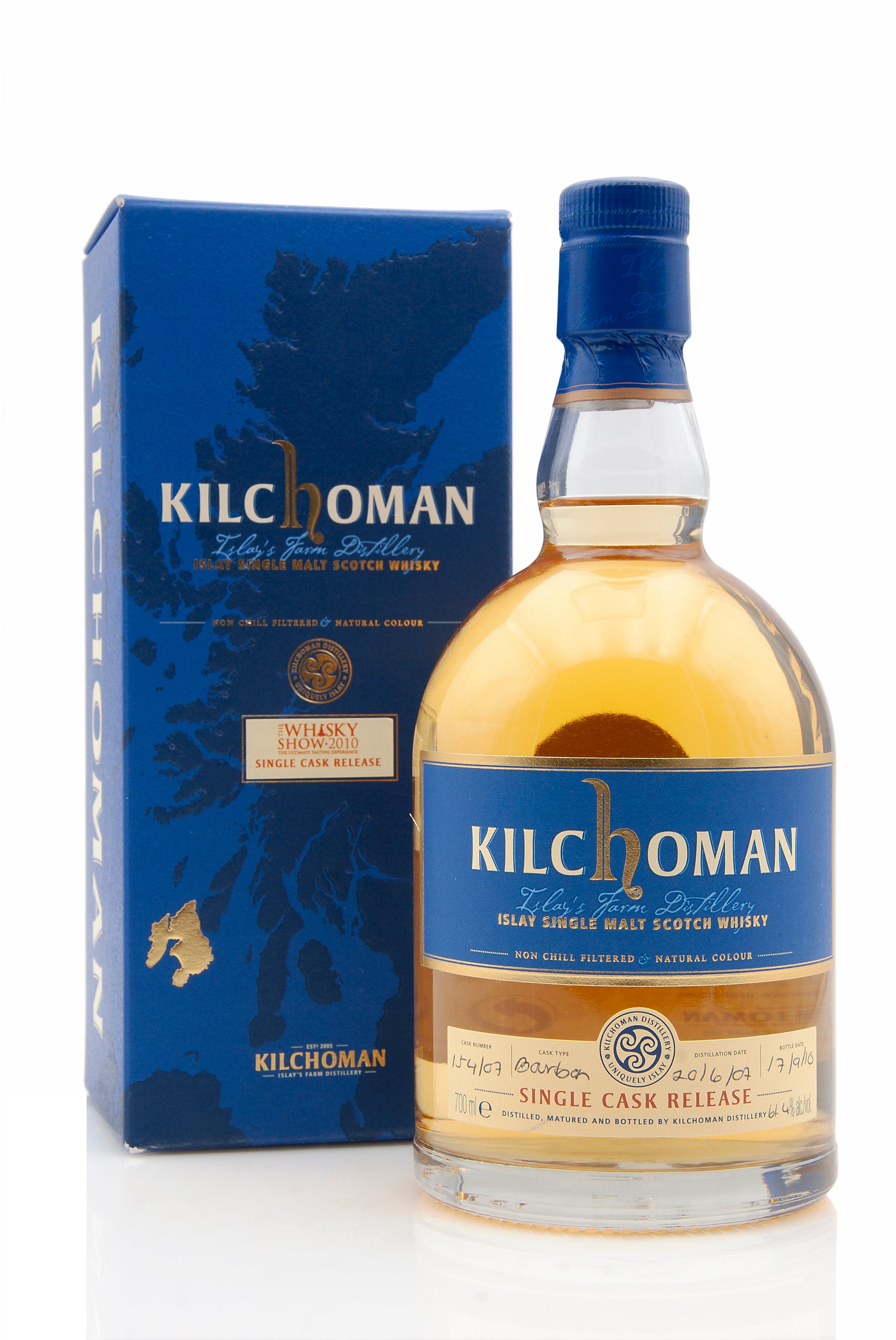 Kilchoman Single Cask 154/07  The Whisky Show 2010