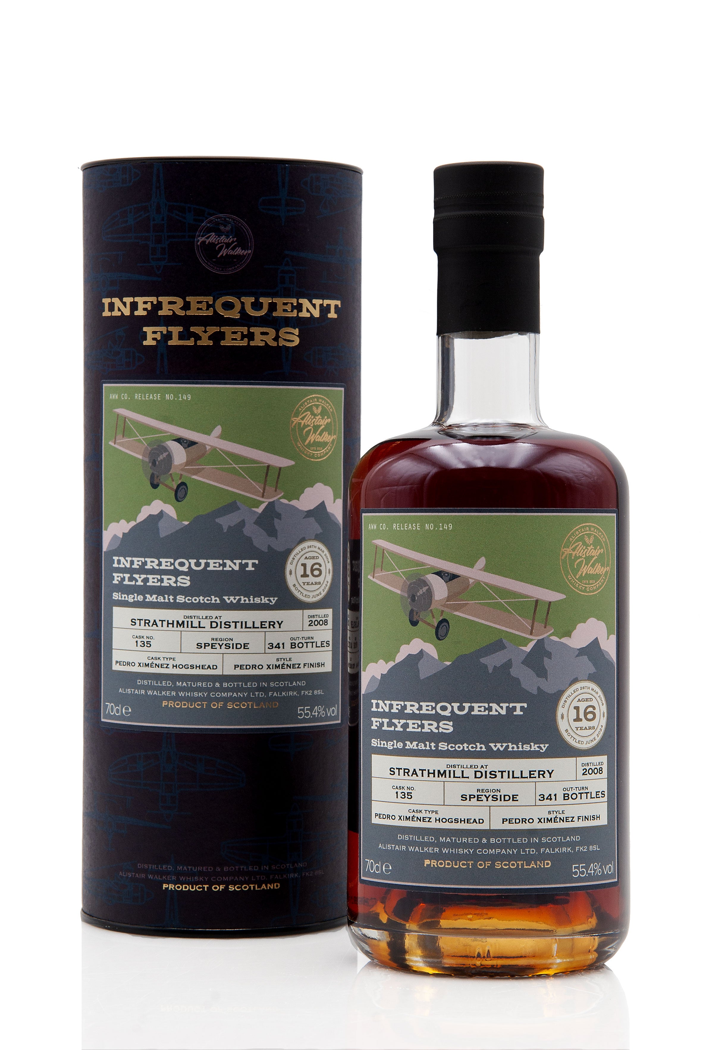 Strathmill 16 Year Old - 2008  Cask 135  Infrequent Flyers Batch 16