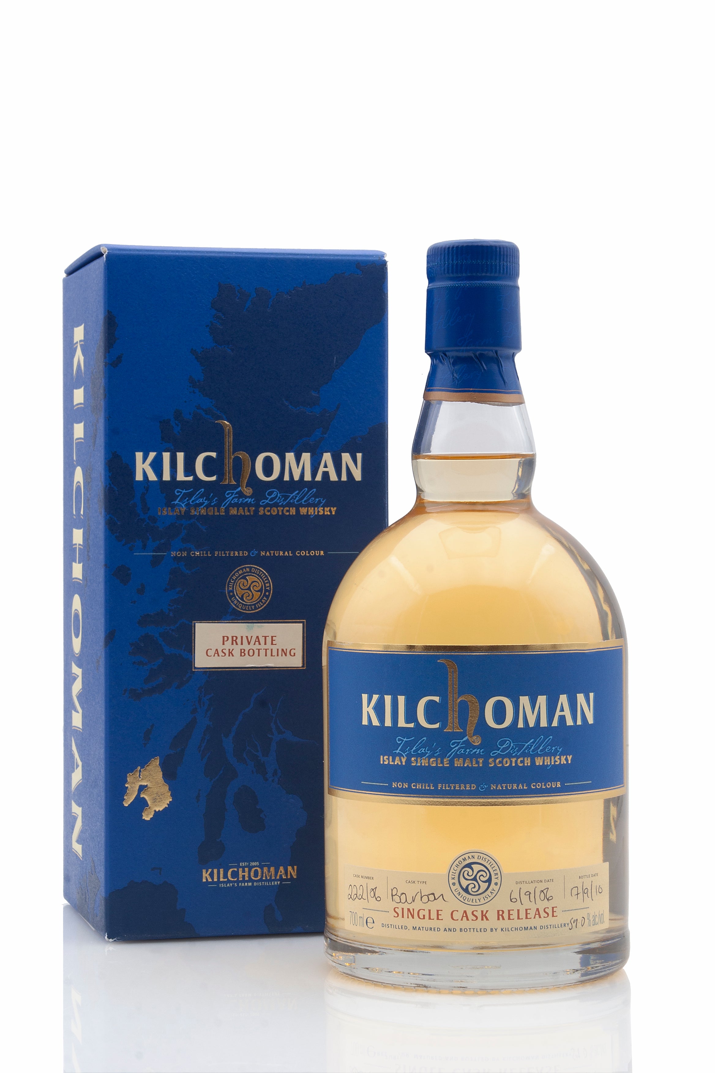 Kilchoman 2006 Vintage  Single Cask 222/06  Private Cask Bottling