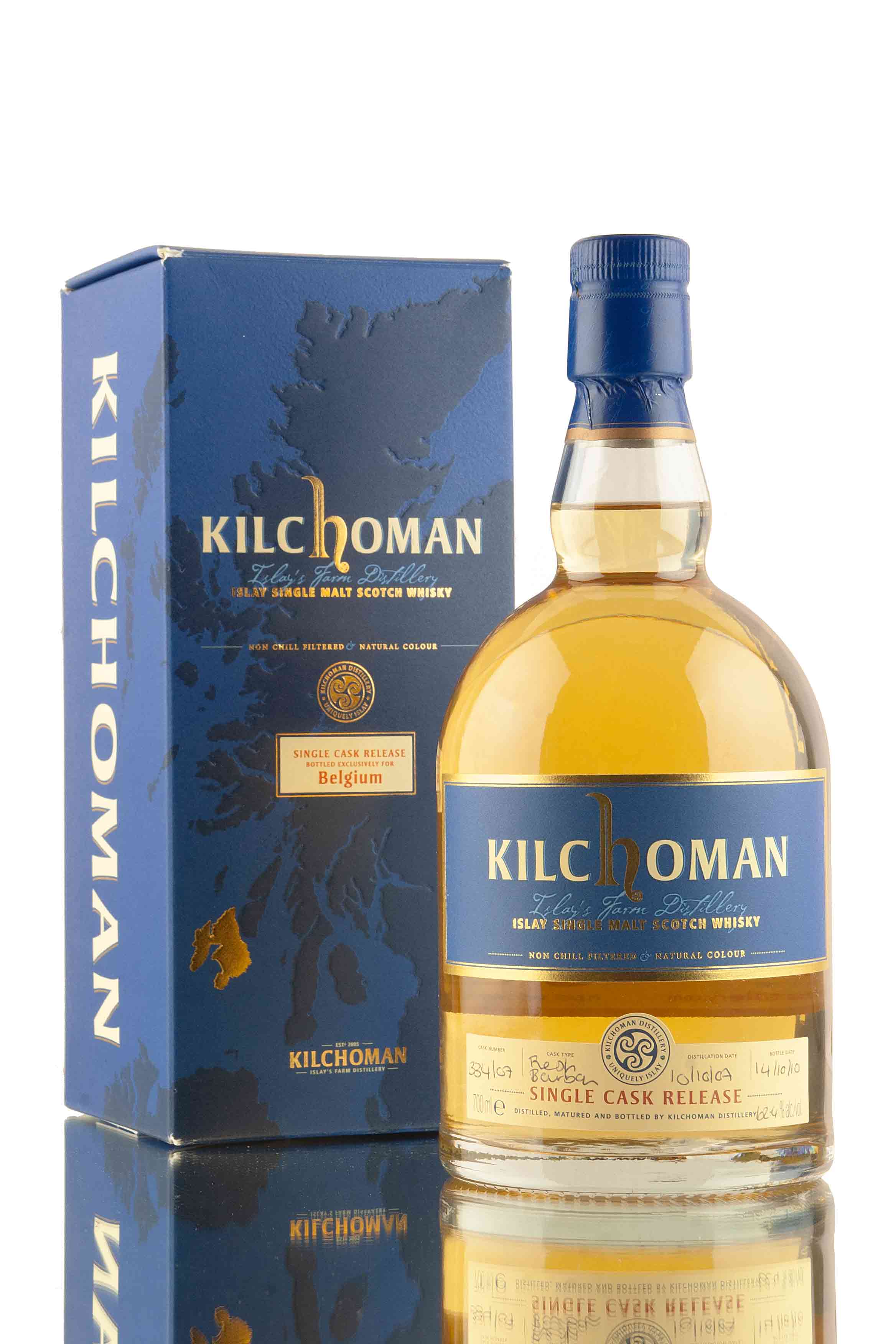 Kilchoman 2007 Vintage  Cask 334/07  Bottled For Belgium