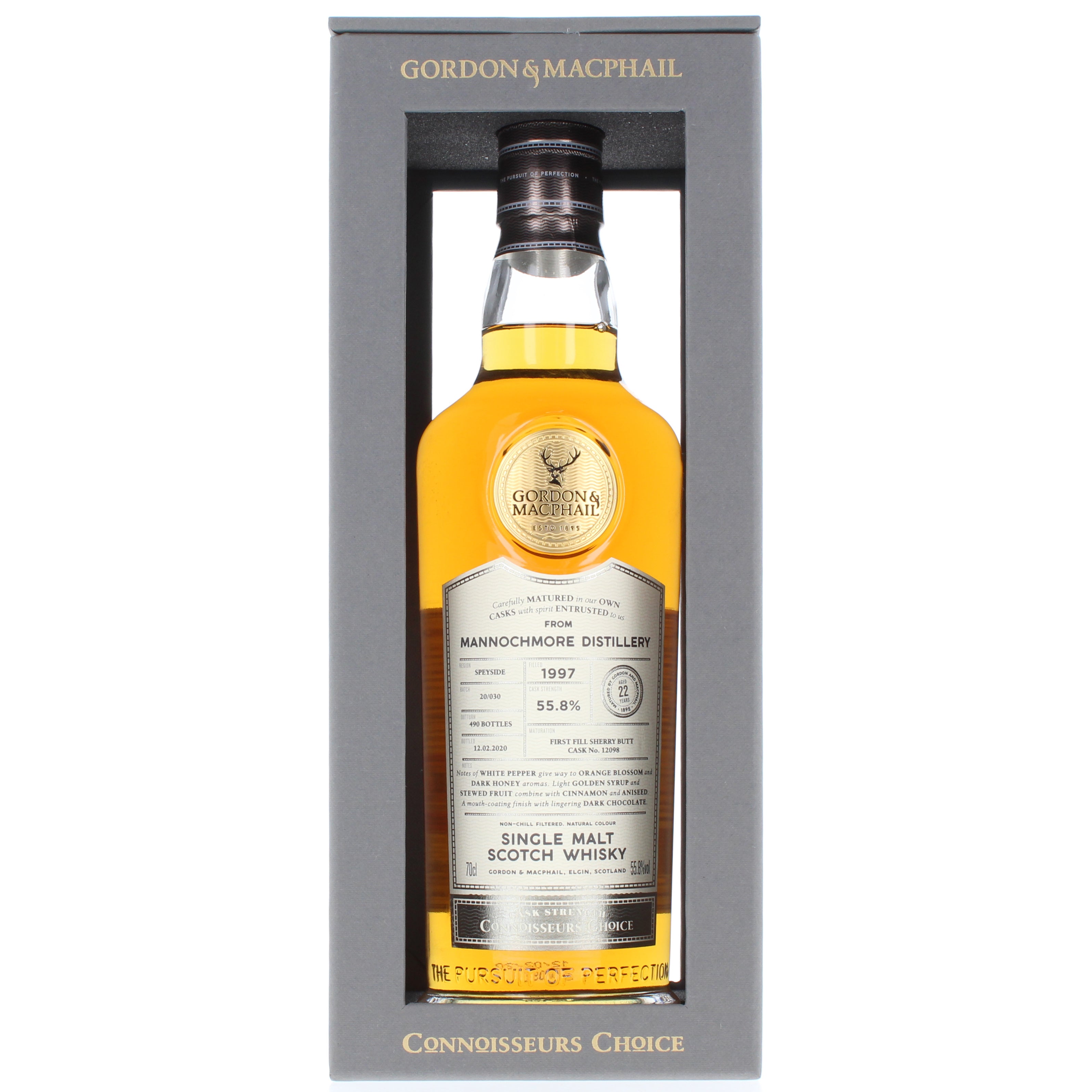 Mannochmore 22 Year Old 1997 Connoisseurs Choice (gordonandMacphail) - 70cl 55.8%