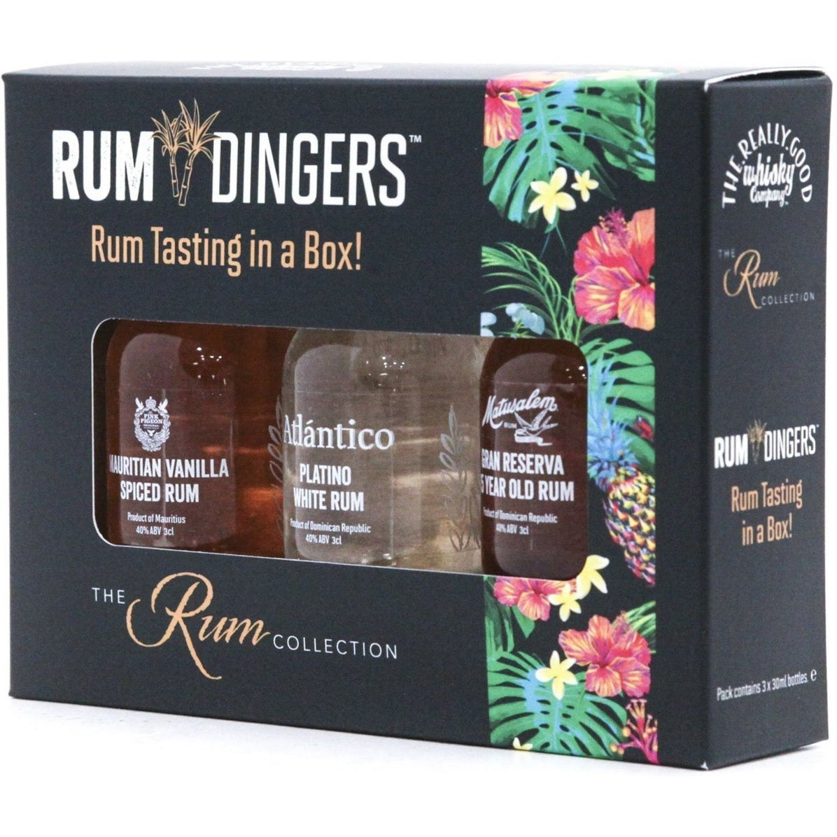 Premium Rum Discovery Tasting Set/gift Kit (3 X 3 Cl) The Rum Collection 40%