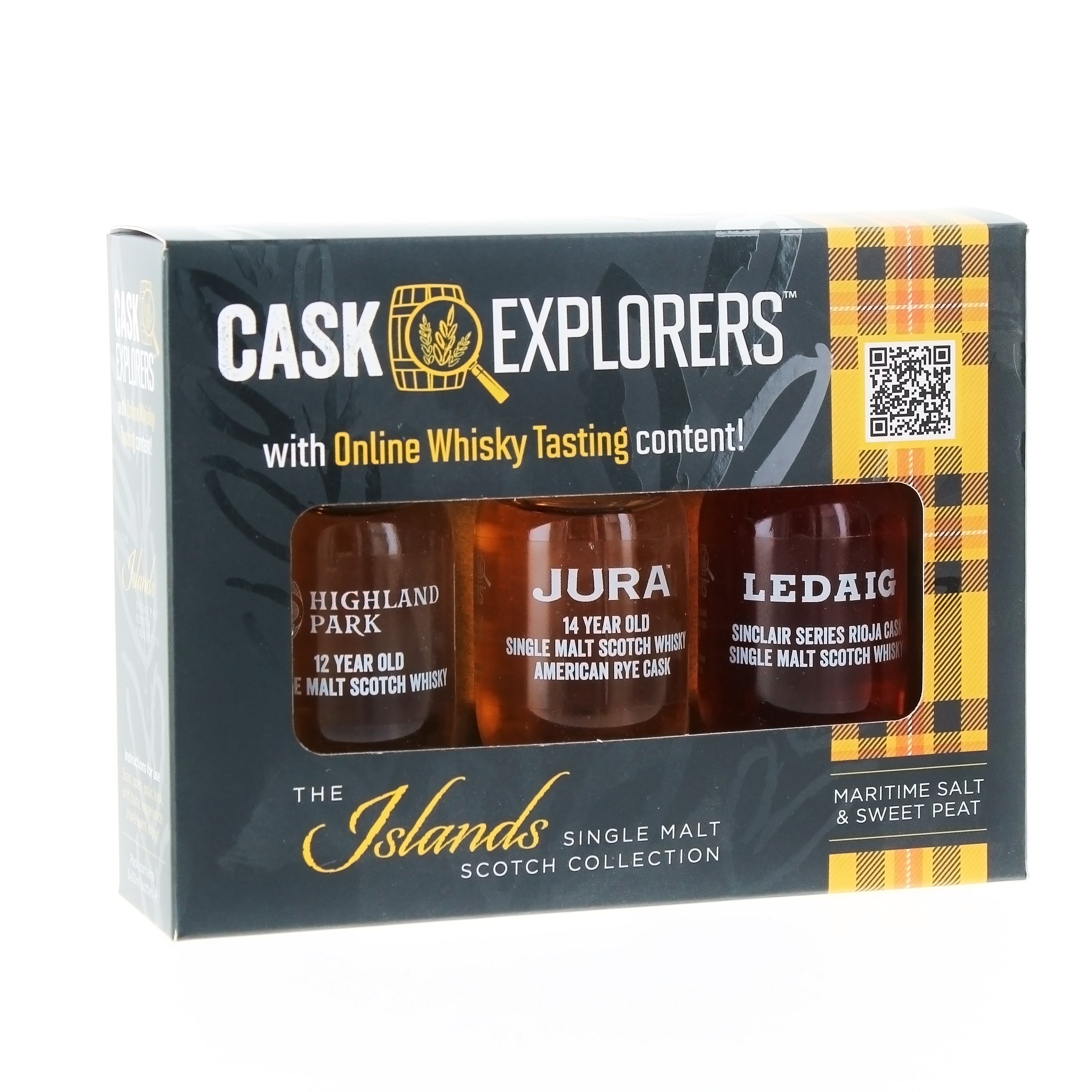 Scotch Whisky Tasting Pack - The Islands - 3 Single Malt Teasers With Online Video Link To Taste Along! - 3 X 3cl 42%