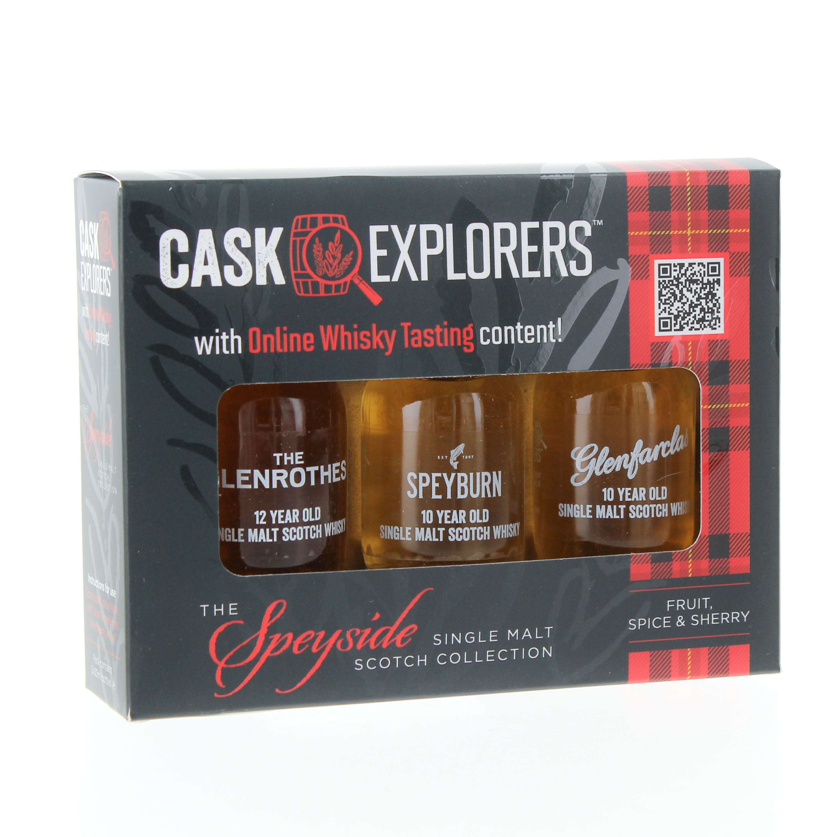 The Speyside Region Scotch Whisky Tasting Pack - 3 Single Malt Whiskies With Online Video To Join In With. - 3 X 3cl 42%